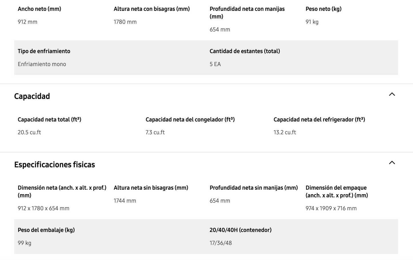 Refrigerador Side by Side con gran capacidad