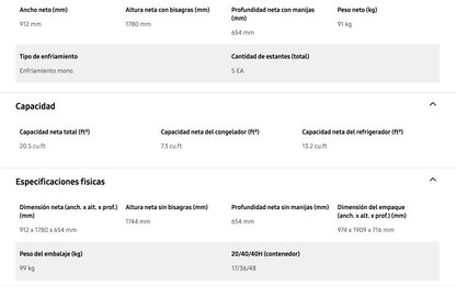 Refrigerador Side by Side con gran capacidad