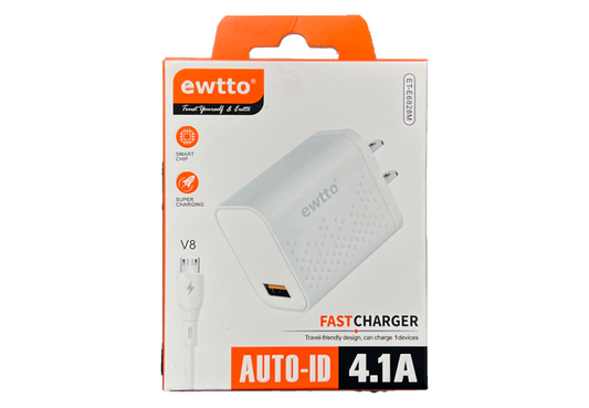 Cargador ewtto AUTO-ID 4.1A Fast Charger - Micro USB