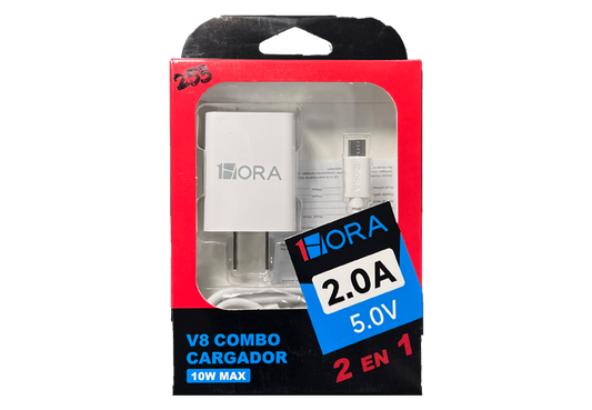 Cargador Combo V8 10W Max - 1HORA