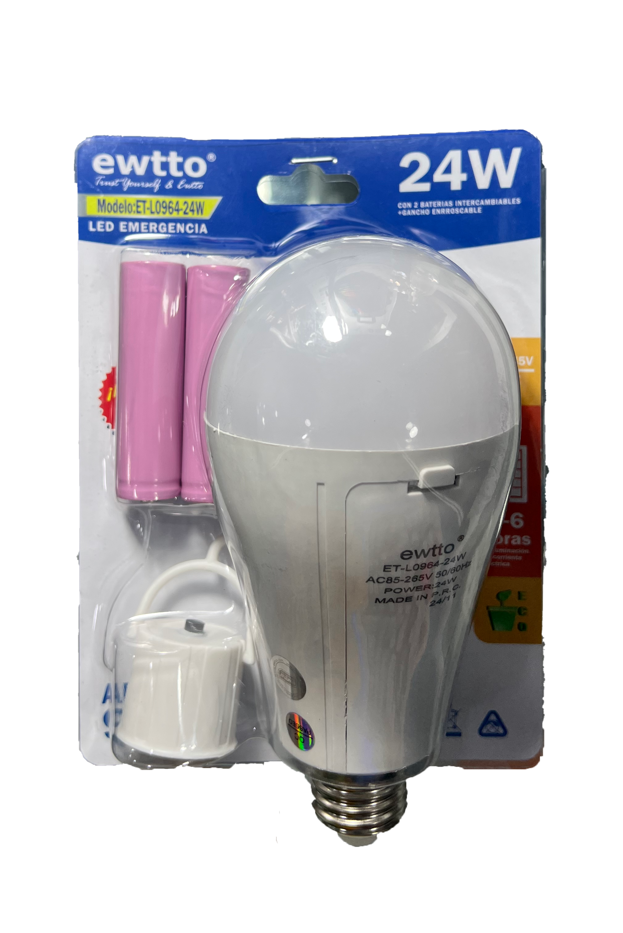 Bombillo Led de Emergencia - Ewtto
