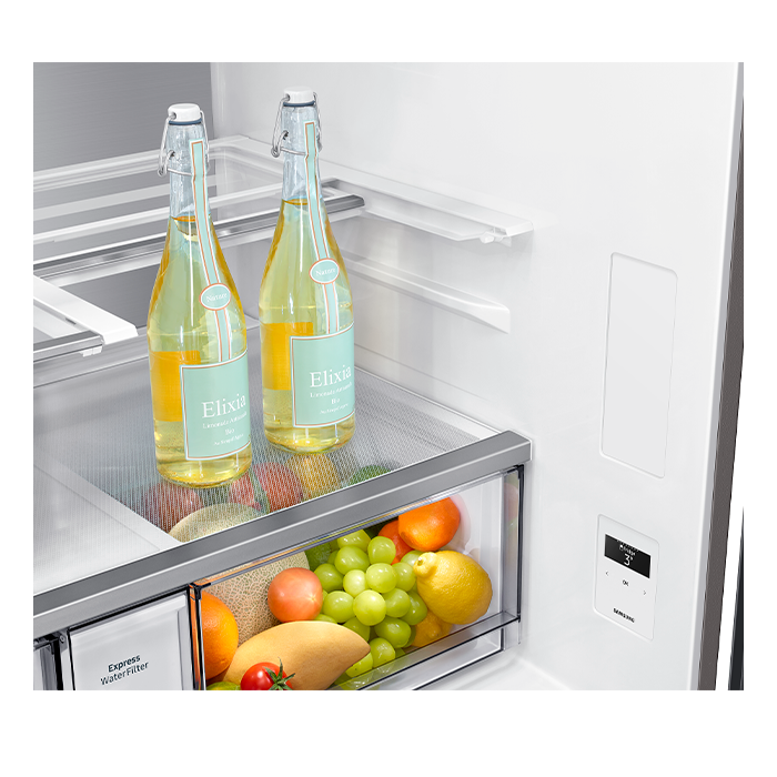 Refrigeradora T Style Bespoke French Door con Beverage Center RF23DB9650QLAP