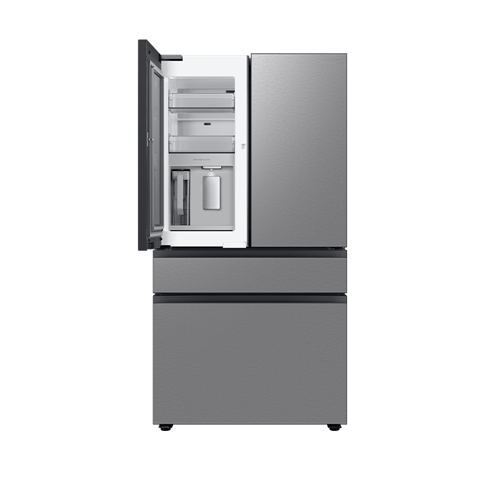 Refrigerador Bespoke AI French Door 29 Pies 4 puertas con centro de bebidas