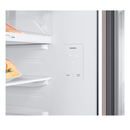 Refrigerador Top Mount Bespoke con AI Energy Mode 18' cúbicos. Wifi